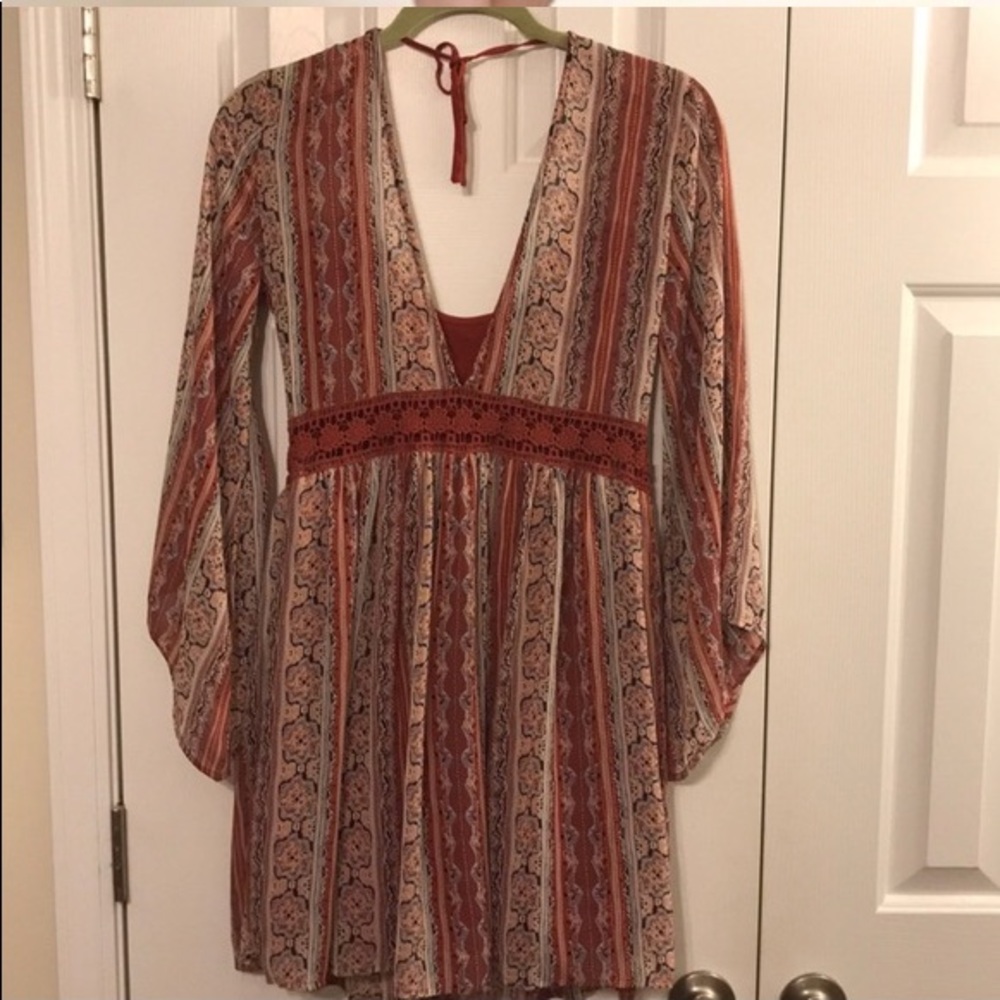 Boho lace detail Hollister dress